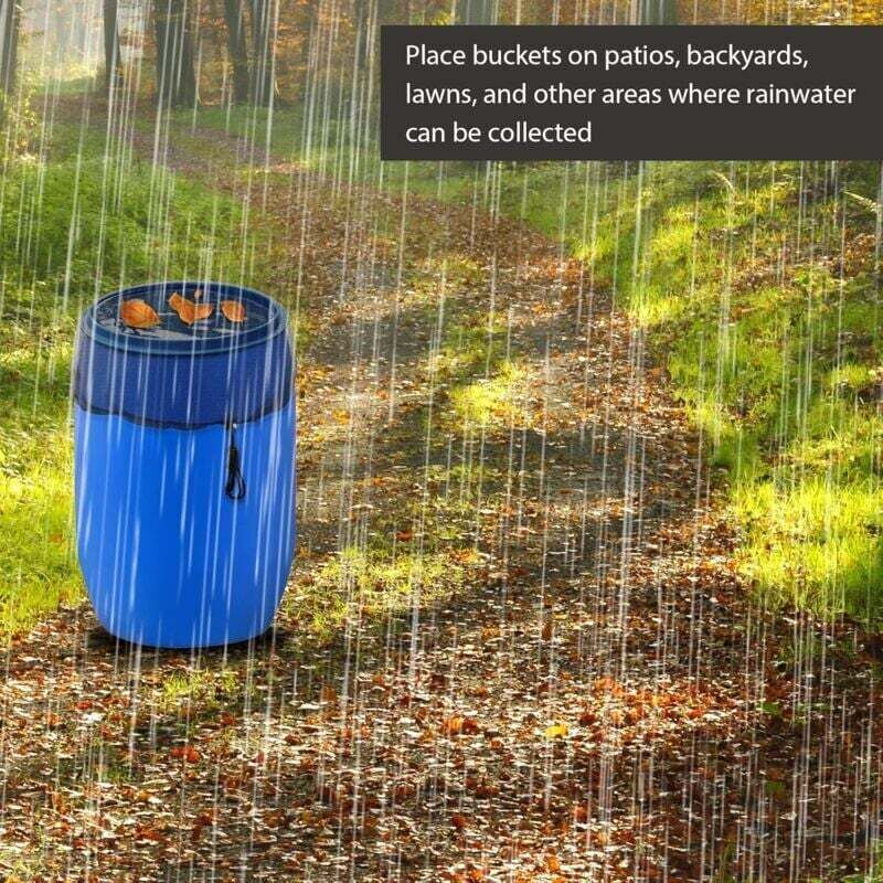 Lot De 3 Filets Pour Citerne De Pluie Muyohix - Diamètre 80 Cm, Avec Cordon De Serrage, Protection Anti-feuilles Et Moustiques