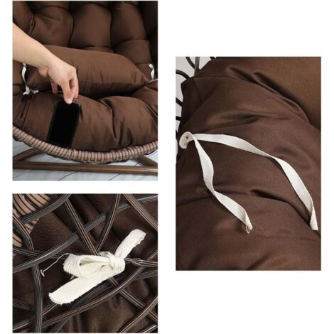 Housse De Remplacement Pour Coussin De Chaise œuf Suspendue - Imperméable Et Résistante Aux UV - Lavable - Plusieurs Couleurs