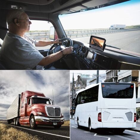 Camera De Recul Camping Car U00c9tanche 12v-24v Ccd 18-ir-leds Vision Nocturne Camu00e9ra De Recul Pour Voiture Bus Camion Remorque Camera De Recul Pour Camping Car