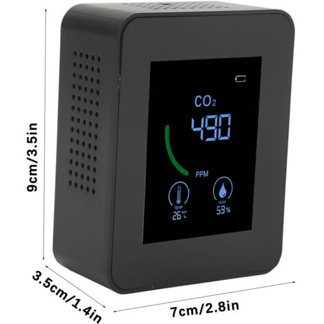 Détecteur Moniteur Capteur Dioxyde Carbone Qualité De L'air - Câble USB
