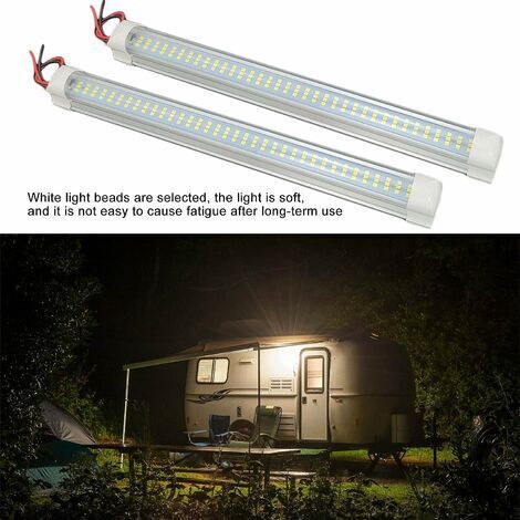 Barre Lumineuse LED Rechargeable Pour Coffre De Voiture - Capteur Automatique, Aimant, 16 Cm, Blanc