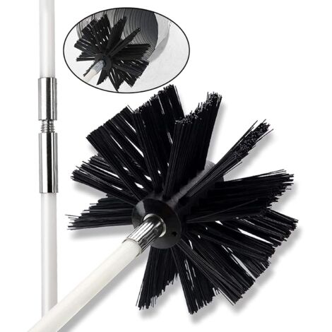 NEAGLORY Kit De Ramonage, Brosse De Cheminée Avec Tiges Flexibles En Nylon, Kit De Nettoyage De