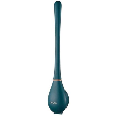 Debuns – Brosse de toilette en silicone flexible – Installation murale sans perçage – Support à séchage rapide – Nettoyage efficace des coins difficiles