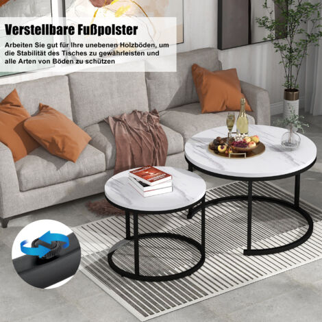 monque Table Pliante, Petite Table Basse Ronde pour Le Salon, Table D' appoint Peu Encombrante avec Cadre en Fer, Table à Manger Portable(Size:60 * 70 CM,Color:A