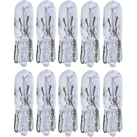 Lot de 10 ampoules T5 12V 1.2W pour tableau de bord (1/3)