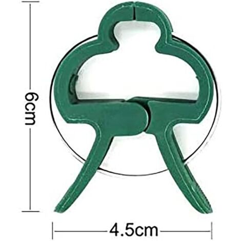 Lot 40/50 Pinces Plastique Serre 20 Mm – Clips De Fixation Film Serre, Bâche, Filet – Pour Tuyaux Ø 19-20 Mm