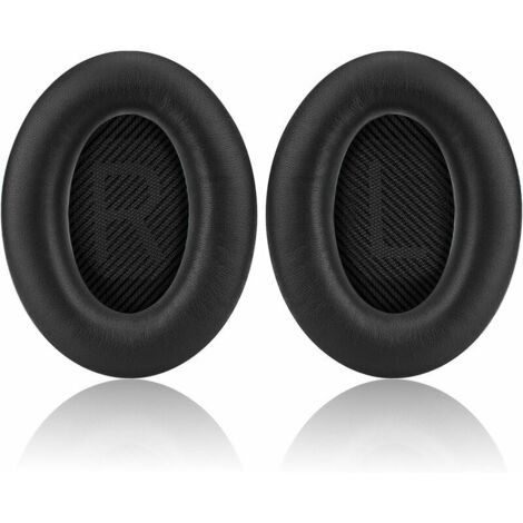 Remplacement Orœillettes pour QC25, Coussin d'oreille Coussin pour Bose Calme Confort 15 QC15 QC35 Ae2 Ae2i Ae2w, Autour des écouteurs d'oreille Coussinets et Tapis de Mousse intérieure (Noir),de DEBU (1/5)