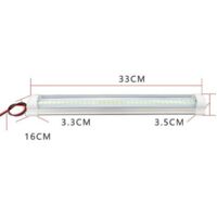 URAQT Barre De Lumière Intérieure à LED, 4PCS 12V Barre Lumineuse Intérieure 80LED Avec