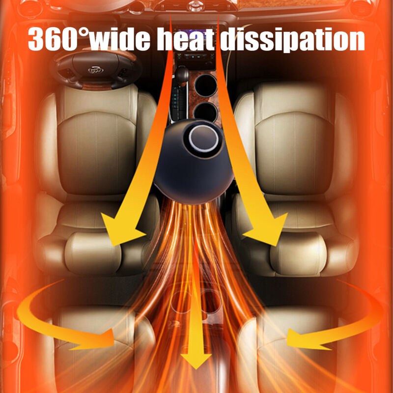 Dégivreur Voiture Portable 12V 150W – Chauffage Et Ventilateur 2 En 1, Rotation 360°, Désembuage Rapide - 5