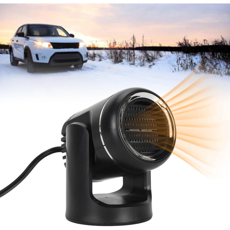 120W 12V Chauffage Pour Voiture [2 En 1 Chauffage Et Refroidissement Radiateur Soufflant Portable Pour Un Degivrage Et Un Desembuage Pour Voitures Camions Suv 91869894