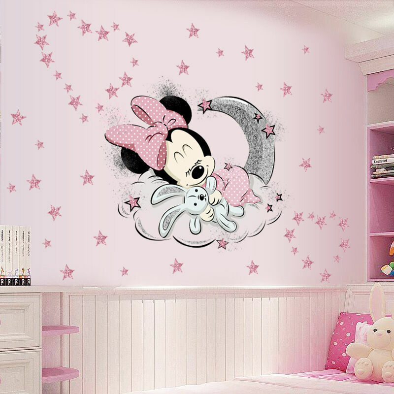 Lot De 3 Stickers Muraux Arc-en-Ciel Lumineux Phosphorescent – Décoration Chambre Enfant Fille Bébé, Étoiles Et Arc-en-Ciel Qui Brillent Dans Le Noir