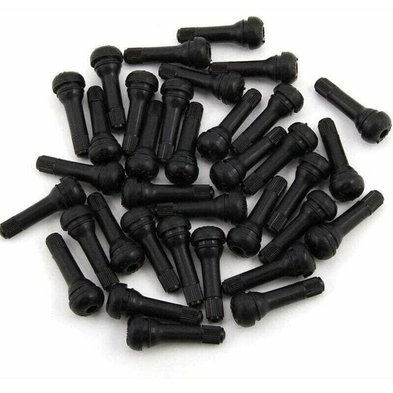 10 Tiges De Valve TR43E En Métal Pour Pneus Tubeless – Avec Capuchons – Moto, Voiture, Camion