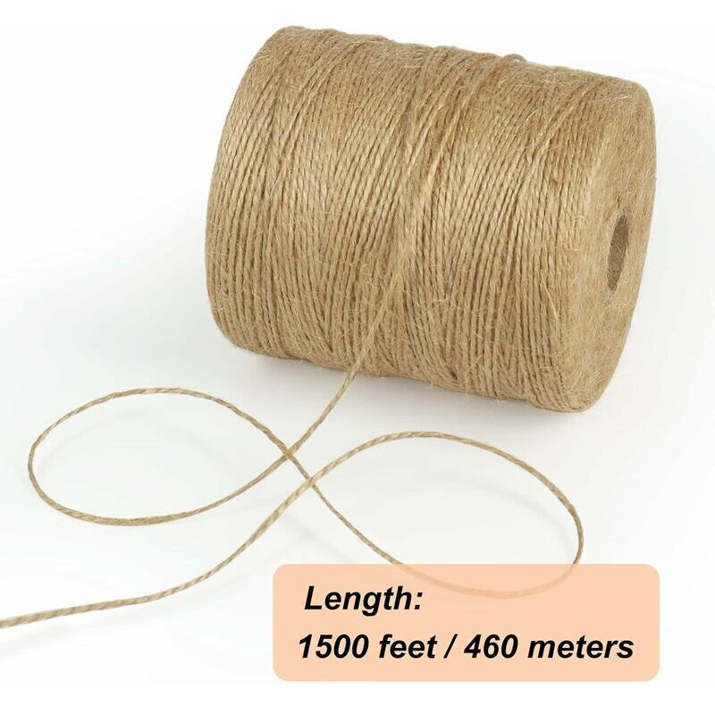 Corde De Chanvre Naturel Épais Forte Corde De Jute Multi-Usage Utilitaire Ficelle Sisal Corde
