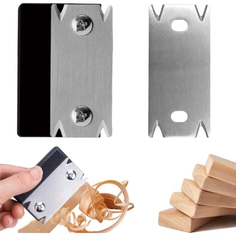 Coupe-Bordure pour le Bois, Lame de Coupe-Bordure pour le Travail du Bois, Portable Coupe-Bande de Chant Manuel avec 1 Lame de Rechange, Raboteuse Manuelle Outils de Placage de Chant pour Bois PVC ABS (1/5)