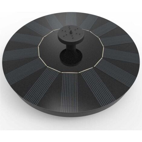 Fontaine de jardin, Solatec Fontaine Solaire Pompe à énergie Solaire 1,4 W - Pompe Submersible pour Bassin, Piscine, Jardin, Aquarium. (1/5)