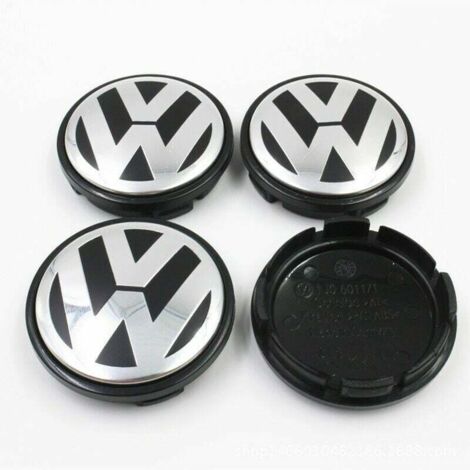 Trimec – Lot de 4 cache-moyeux d’origine 65mm – Aluminium haute qualité – Résistants aux chocs et imperméables – Pour jantes aluminium