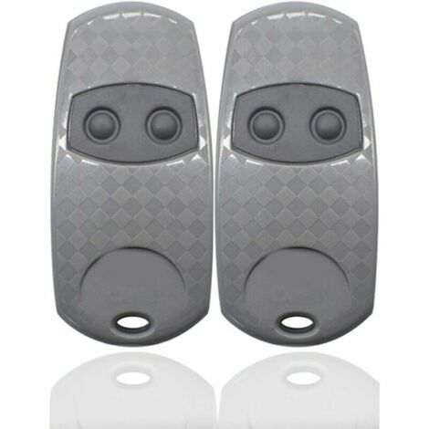 Télécommande Universelle Portail, Came Top 432EE Lot de 2 Telecommandes Portatives 433, Compatibles avec télécommande de Porte et de Garage Top432NA/432/432EV/432A /432M/432S T432/433.92MHz (Siber,TRI