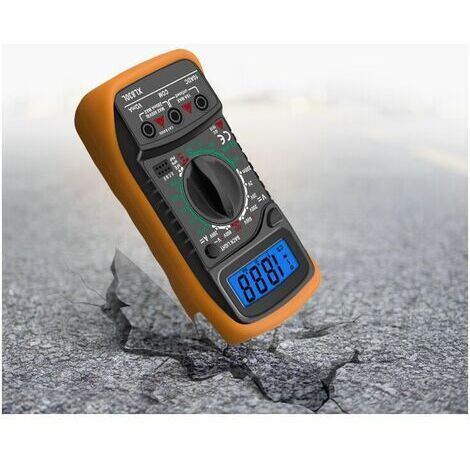 Multimètre Numérique ProTechTrader PDM-631 | 7 Fonctions : AC/DC, Tension, Résistance, Transistor, Diode, Continuité, Buzzer | Grand écran LCD