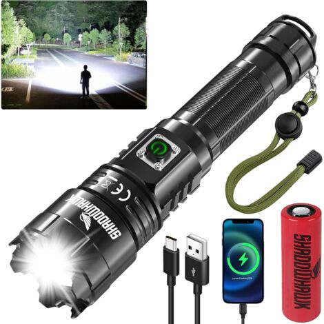 Lampe Torche Puissante Rechargeable