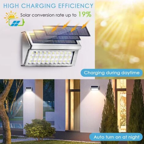 YACAISI Lot 2 Lampes Solaires Extérieures 1200W LED – 10000LM – Capteur Mouvement + Télécommande – Étanche IP66 – Parking, Jardin, Allée, Cour