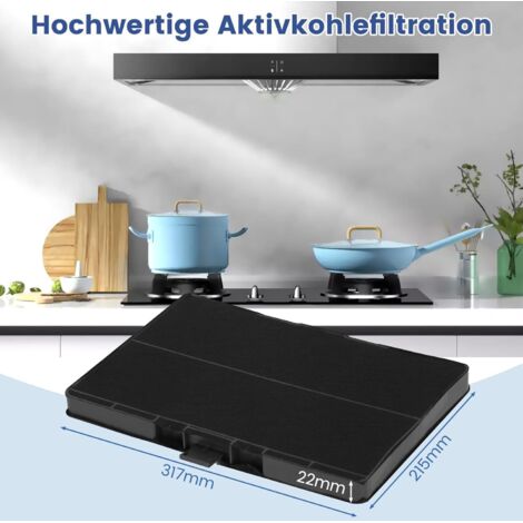 Filtre à Charbon Actif Pour Hotte Aspirante - 175x175x15 Mm - Remplacement Anti-odeurs - Installation Facile