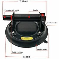 Ventouse Levage Professionnelle Ventouse De Levage 200kg - Pour Verre, Carrelage, Marbre Ventouse Pour Carrelage Rugueux - 9