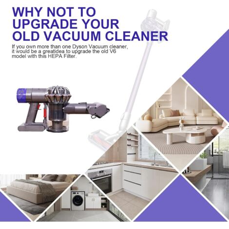 Couvercle arrière et filtre de rechange pour aspirateur Dyson V6 DC58 DC59 DC61 DC62 DC74