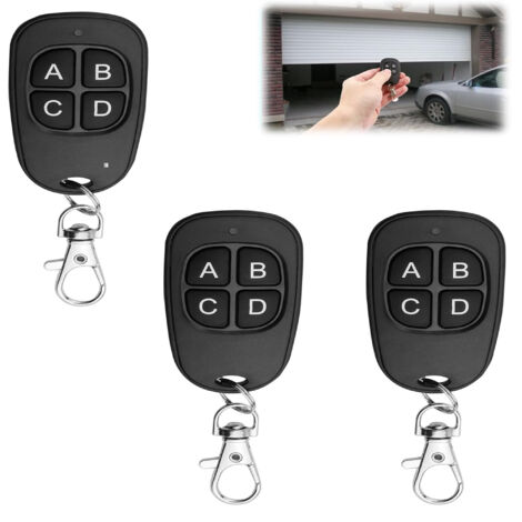 4pcs clonage universel télécommande sans fil porte-clés pour porte de