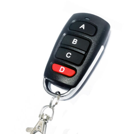 1Pcs Telecommande Portail Universelle, Duplicateur Multicode à 4 Boutons 433 Mhz, Telecommande Garage Bip Portail Universelle pour Porte Électrique pour Porte de Garage (1/5)