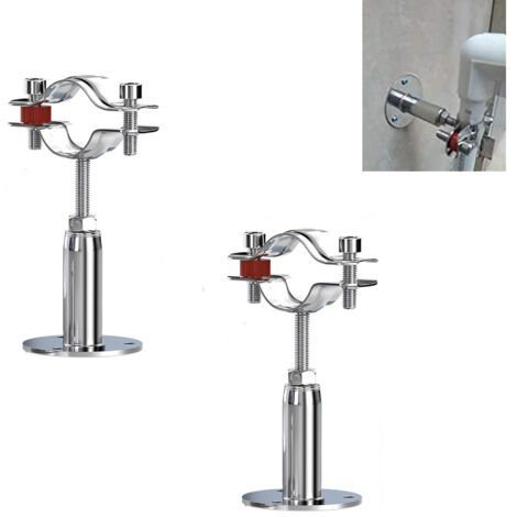 2Pcs Acier Inoxydable Colliers De Serrage à Support De Tuyau RéGlable, Support De Tuyau à Montage Mural,Pour Un DiamèTre De 32-34MM, Pour La Fixation De Tuyaux, De Tubes, De Tiges Etc. (1/4)