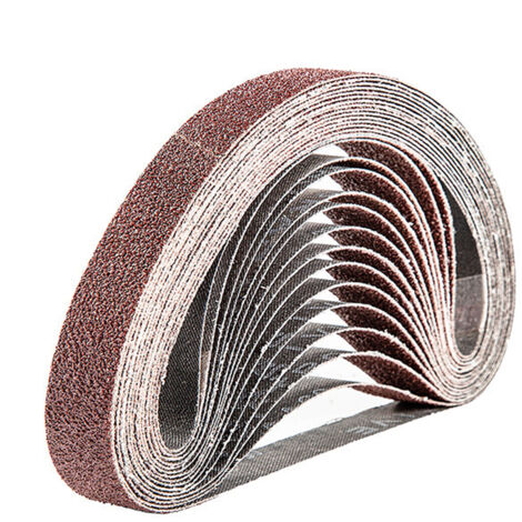 Bande Abrasive 20 x 520 mm,15PCS 60 grain Ensemble de Bandes Abrasives (1/4)