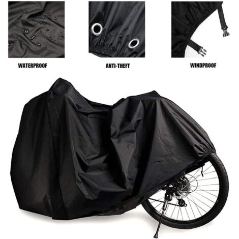 Housse de pluie sacoche vélo anti poussière vert léger polyester