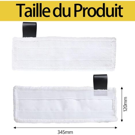 Serpillère Réutilisable 6 Bonnettes Microfibre CHEVVY Pour Kärcher SC2-SC5 - Chiffons Réutilisables Nettoyeur Vapeur Bonnettes Microfibre Karcher