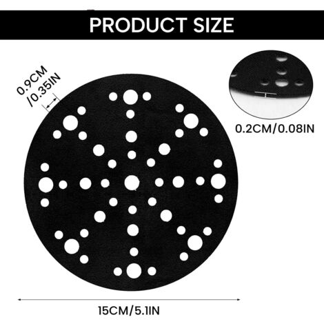 4 Pièces 125mm Tampon de Ponçage Souple Tampon d'Interface Ponceuse