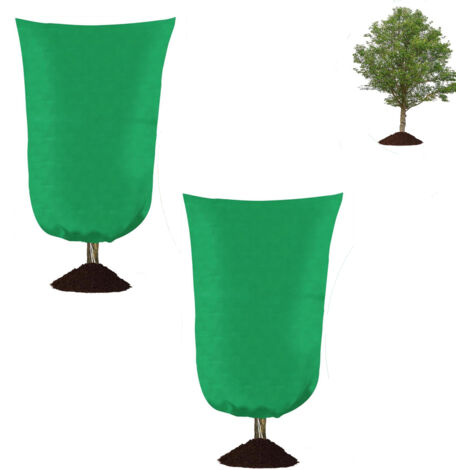 Lot de 2 Toiles antigel pour Plantes d'extérieur ,Protection Contre Le Gel ,Toiles antigel pour Plantes d'extérieur avec Fermeture éclair et Cordon de Serrage(180x120 cm ) (1/5)