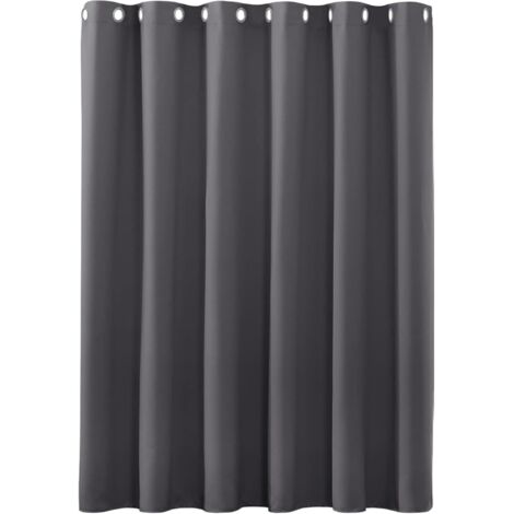 Rideau Occultant Lot de 1, 132 x 160 cm Doux et Esthétiques Rideaux Occultant pour Salon et Chambre Décoration Maison Lavable pour Chambre Salon, Gris Foncé (1/5)