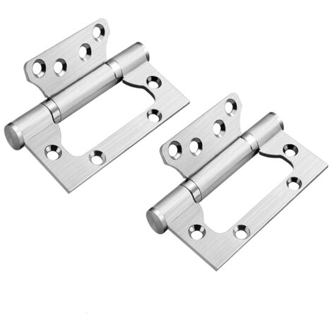 Bande De Charnière Lourde En Inox – Gedotec – Pour Porte Cave/grange – Mat Argent