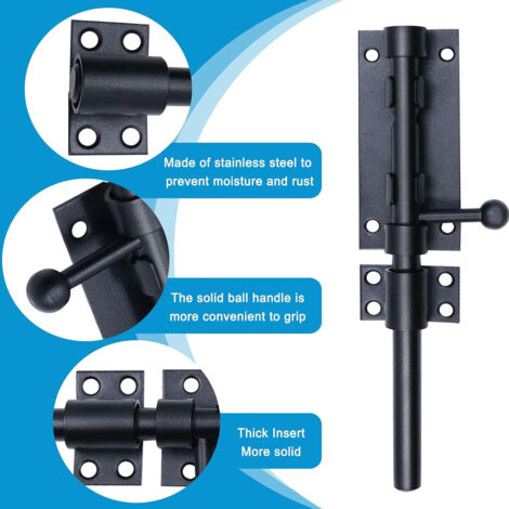 Loquet De Porte 2 Pièces Verrou Porte Interieure Verrou Porte Exterieur Targette De Loquet Porte Exterieur