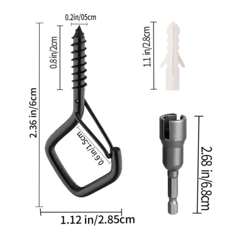 Lot de 25 hameçons à appâts Vivants Noir 4/0