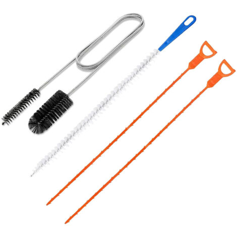 4 Pièces Deboucheur Canalisation Brosse, Drain Outils de Débouchage Brosse de Nettoyage Deboucheur Tuyauterie Canalisation Outil de Débouchage D'évier Furet Deboucheur (1/5)