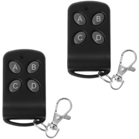 Télécommande D'ouvre-porte De Garage 433 Mhz à 4 Boutons, Compacte Et Légère, Transmission Longue Distance Jusqu'à 30 Mètres(2 articles)