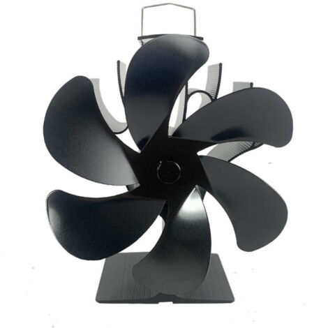 Ventilateur Poêle à Bois & Cheminée - Alimenté à la Chaleur, Silencieux, 6 Pales (1/5)