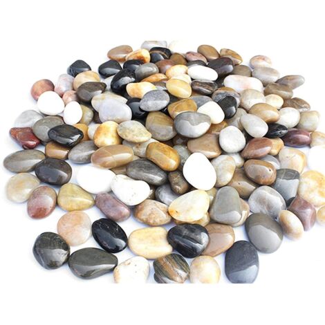 Galets Naturel Décoratif Poli Pierres de décoration Cailloux naturels Gravier pour Jardin Pierres 2-4 cm 0.9Kg Galets décoration de Jardins / Aquariums / Plantes (1/5)
