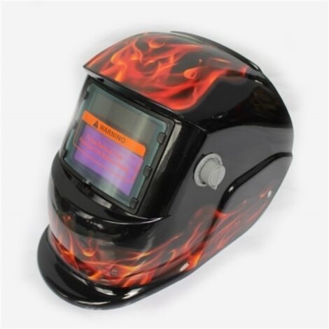 ZOLGINAH Casque de Soudure Automatique - Masque de Soudure avec 2 Lentilles et 2 Capteurs de filtre à ombre réglables DIN9-13 pour le soudage à l'arc de MIG TIG MAG [Classe énergétique A+++] (1/5)