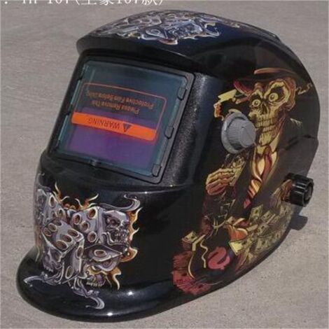 ZOLGINAH Casque de Soudure Automatique - Masque de Soudure avec 2 Lentilles et 2 Capteurs de filtre à ombre réglables DIN9-13 pour le soudage à l'arc de MIG TIG MAG [Classe énergétique A+++] (1/5)