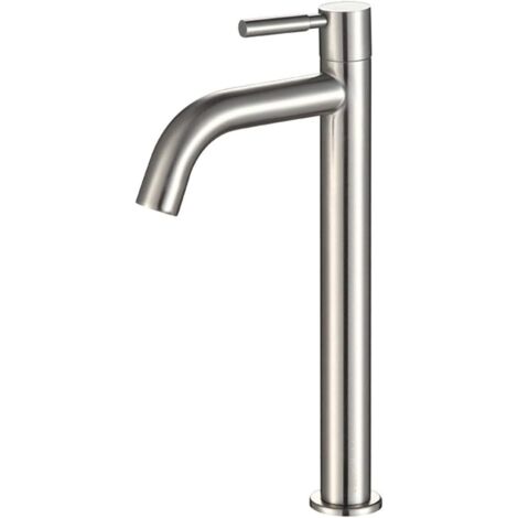 Ineasicer Robinet Unique en Acier Inoxydable Eau Froide Robinet de Salle de bain Lavabo Robinet de Lavabo (1/5)