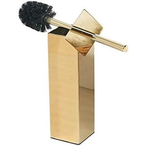 ZOLGINAH Support en acier inoxydable 304 pour brosse de toilettes - Pour salle de bain et hôtel - Doré (1/5)