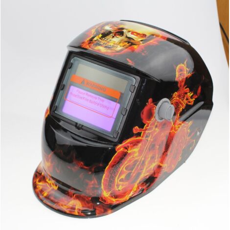 ZOLGINAH Casque de Soudure Automatique - Masque de Soudure avec 2 Lentilles et 2 Capteurs de filtre à ombre réglables DIN9-13 pour le soudage à l'arc de MIG TIG MAG [Classe énergétique A+++] (1/5)