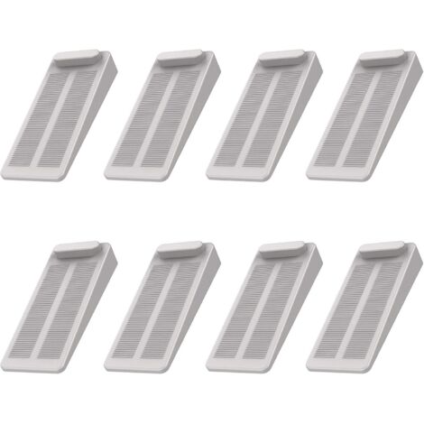 ZOLGINAH Arrêts de Portes, 8pcs Antidérapante Cale Porte au Sol avec Hauteur Réglable,Ces Cales être Utilisées sur Une Base Genre Carrelage, Béton, Ciment ,Tapis, Sols Stratifiésetc,Gris (1/5)