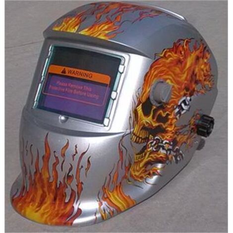 ZOLGINAH Casque de Soudure Automatique - Masque de Soudure avec 2 Lentilles et 2 Capteurs de filtre à ombre réglables DIN9-13 pour le soudage à l'arc de MIG TIG MAG [Classe énergétique A+++] (1/5)